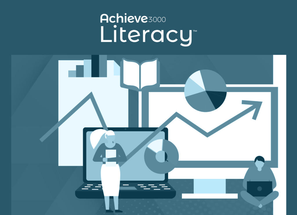 Achieve Literacy. Man and woman sitting on chair